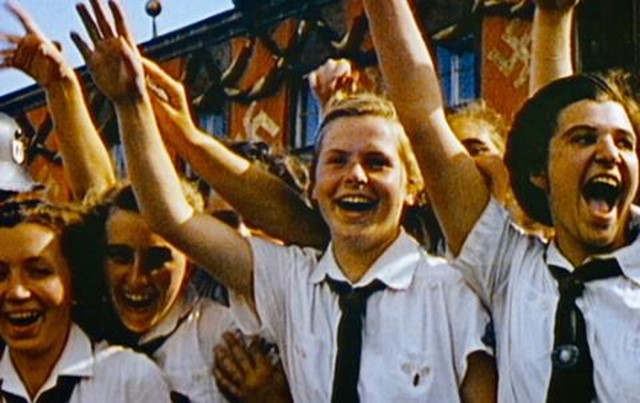  child of the 1940 waving 